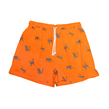 Pure Earth Collection Men's Orange Swimming Trunks